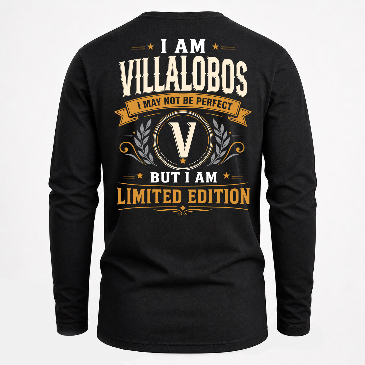 VILLALOBOS  EDI-TT36 Personalized Funny Quote Apparel