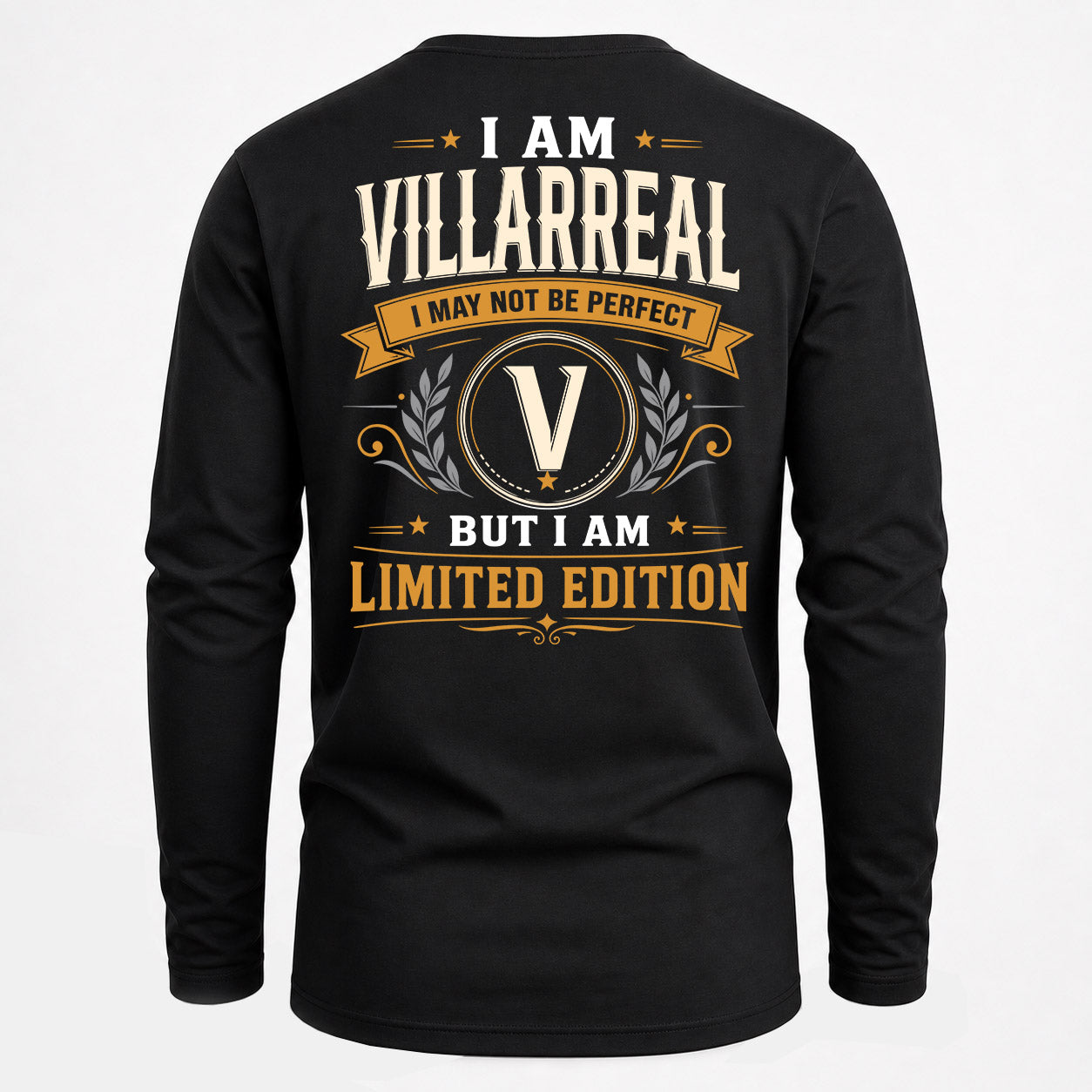 VILLARREAL  EDI-TT36 Personalized Funny Quote Apparel
