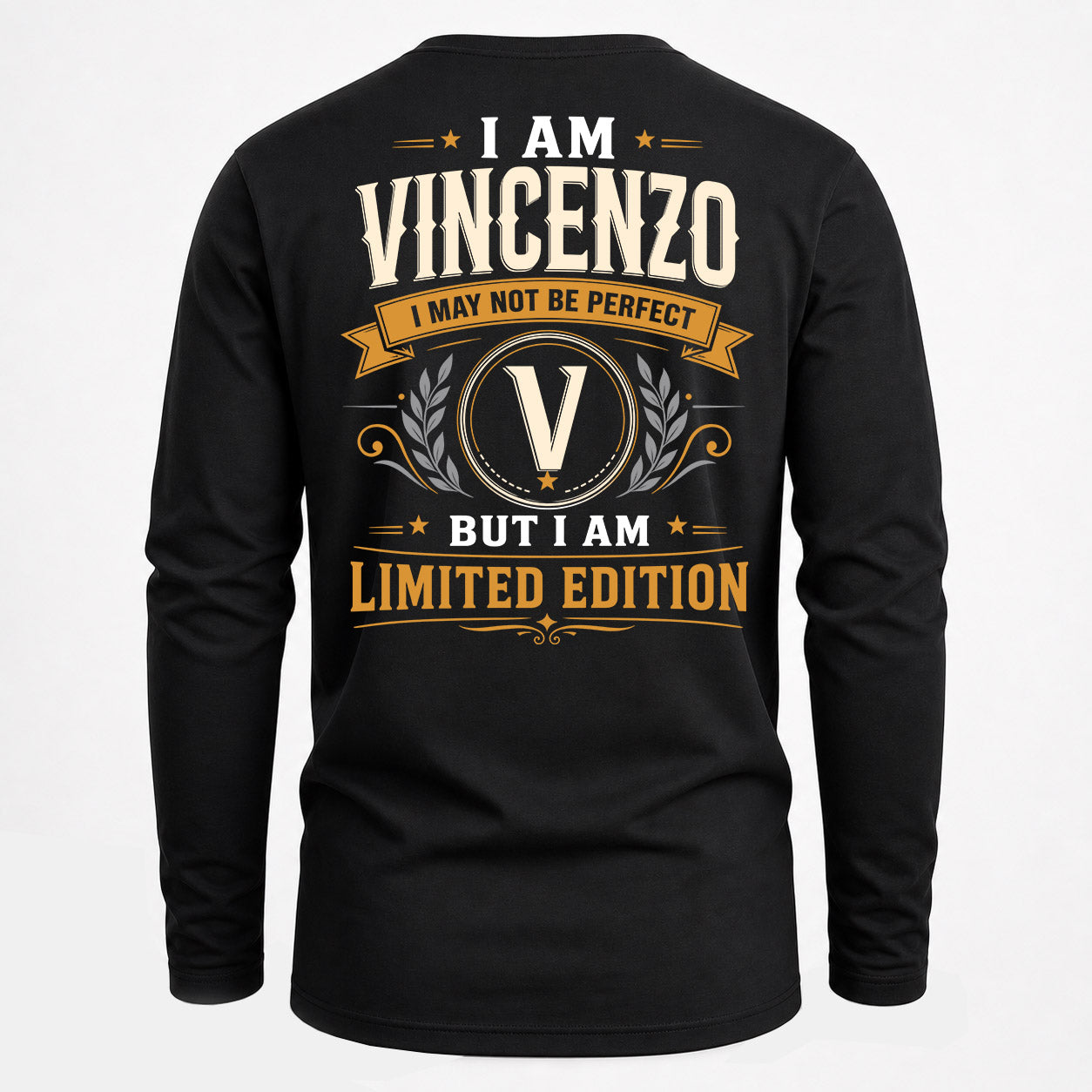 VINCENZO  EDI-TT36 Personalized Funny Quote Apparel