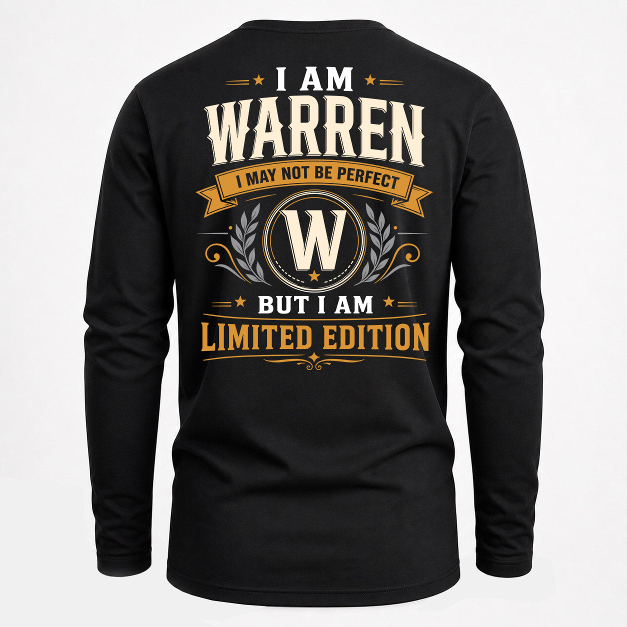 WARREN  EDI-TT36 Personalized Funny Quote Apparel