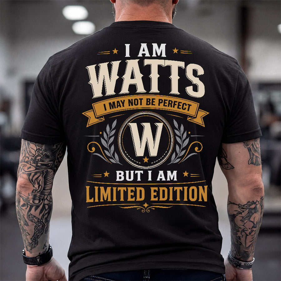 WATTS  EDI-TT36 Personalized Funny Quote Apparel