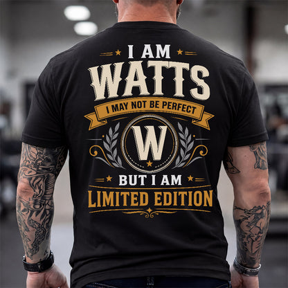 WATTS  EDI-TT36 Personalized Funny Quote Apparel