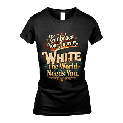 WHITE L04-TT36 Personalized Funny Quote Apparel