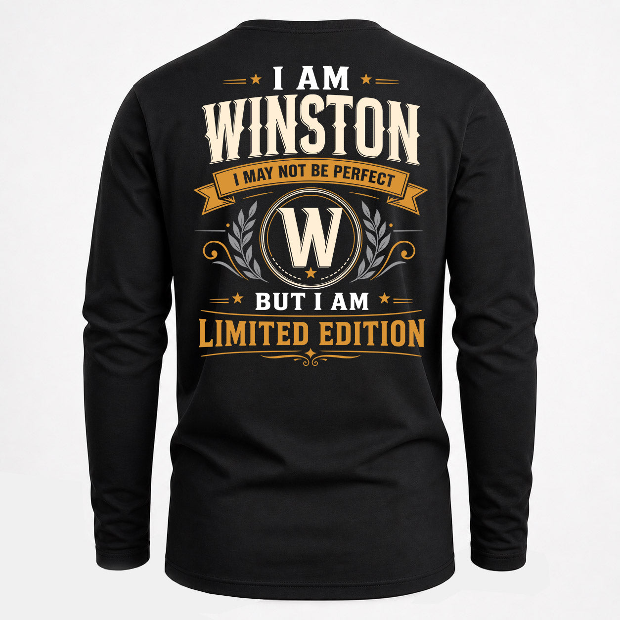WINSTON  EDI-TT36 Personalized Funny Quote Apparel